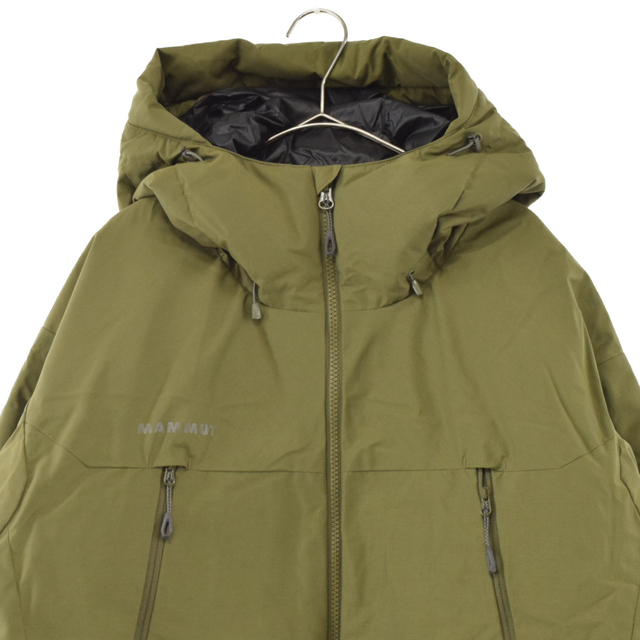 MAMMUT マムート CARTER SO THERMO HOODED 1011-00780 ダウンパーカー ナイロンジップアップダウンブルゾン カーキ MAMMUTマムートジップアップシャツメンズMサイズ