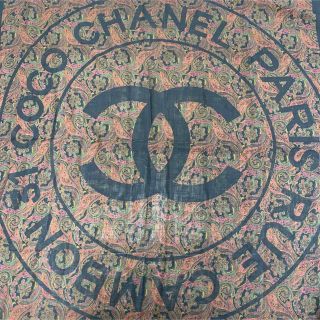 シャネル(CHANEL)のr3193 シャネル CHANEL ペイズリー スカーフ(バンダナ/スカーフ)