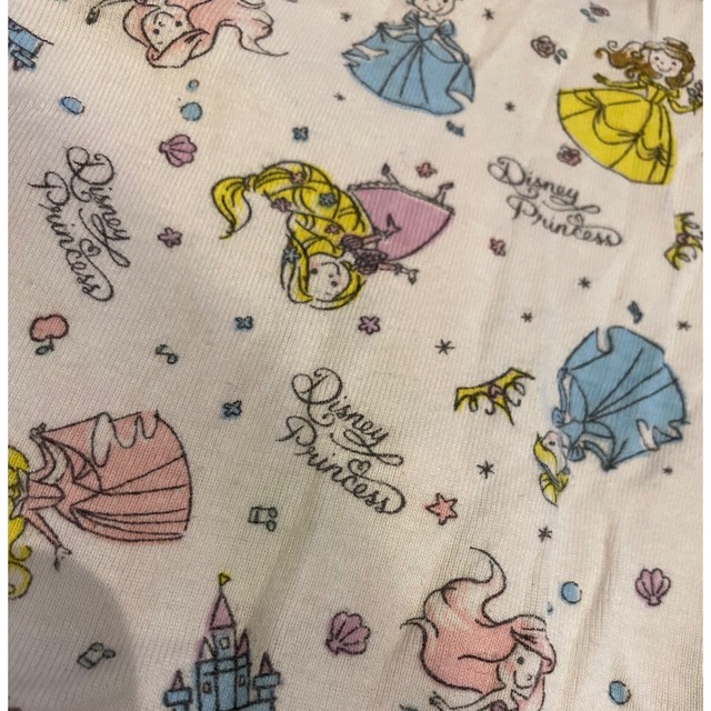 Disney(ディズニー)のコンビ肌着 ディズニープリンセス キッズ/ベビー/マタニティのベビー服(~85cm)(肌着/下着)の商品写真