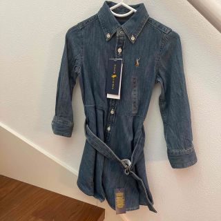 ポロラルフローレン(POLO RALPH LAUREN)のデニムワンピース　2T90 未使用新品(ワンピース)