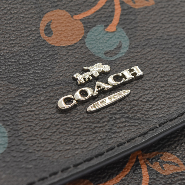 【新品未使用】COACH コーチ 二つ折り財布 シグネチャー ロゴ ウォレット