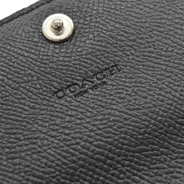 COACH(コーチ)のCOACH コーチ Signature Logo Cherry Compact Wallet シグネチャーロゴチェリー柄コンパクトウォレット 2つ折り財布 ブラウン メンズのファッション小物(折り財布)の商品写真