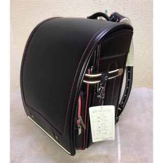 日本製ランドセル55,000円→19800円 ブラックレッドステッチ新品未使用(ランドセル)