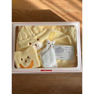 mikihouse - ミキハウスベビーバスポンチョ3点セット【BOX入り】の通販 ...
