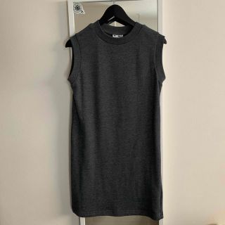 エックスガール(X-girl)のＸ－ｇｉｒｌ SWEAT TANK DRESS ブラック(ミニワンピース)