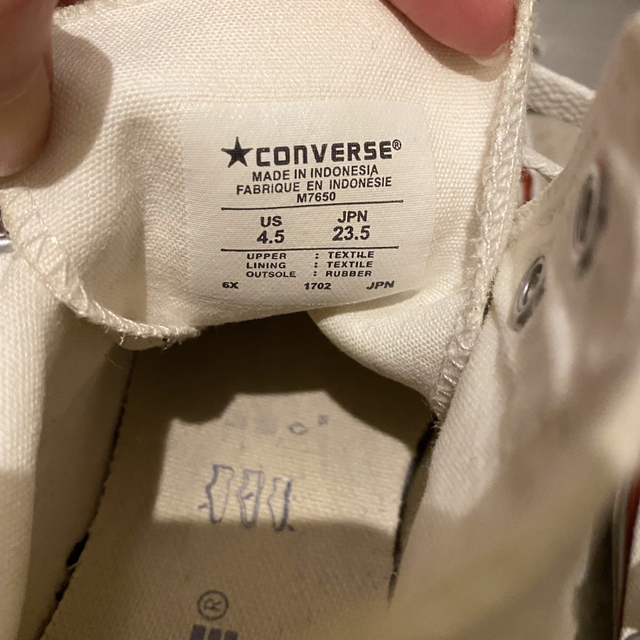 ALL STAR（CONVERSE）(オールスター)のコンバース オールスター ハイ M7650 オプティカル ホワイト　23.5cm レディースの靴/シューズ(スニーカー)の商品写真