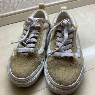 ヴァンズ(VANS)の最終価格！VANS オールドスクール　ベージュ　19cm(スニーカー)