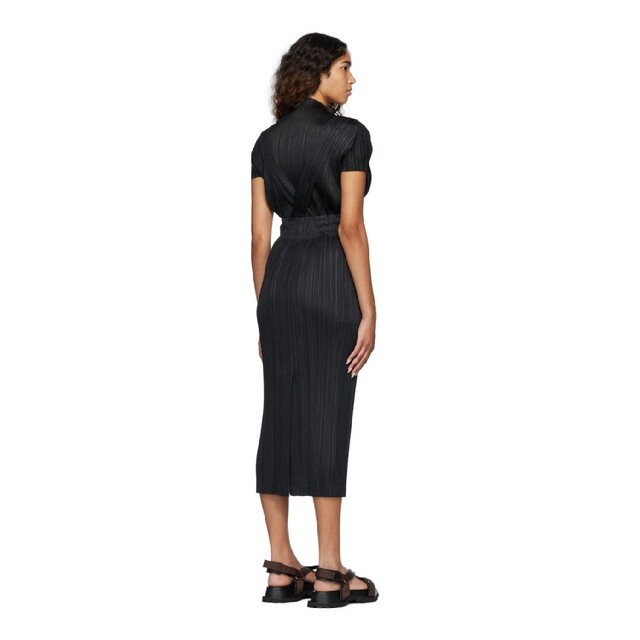 PLEATS PLEASE ISSEY MIYAKE - pleats please JG 375 thicker bottom黒