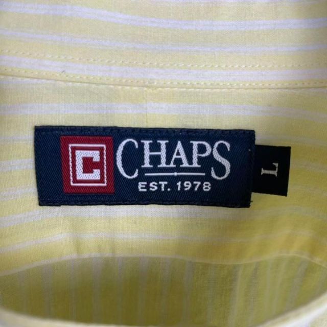 CHAPS(チャップス)の90's CHAPS チャップスラルフローレン　月桂樹ロゴ刺繍　七分袖シャツ メンズのトップス(シャツ)の商品写真