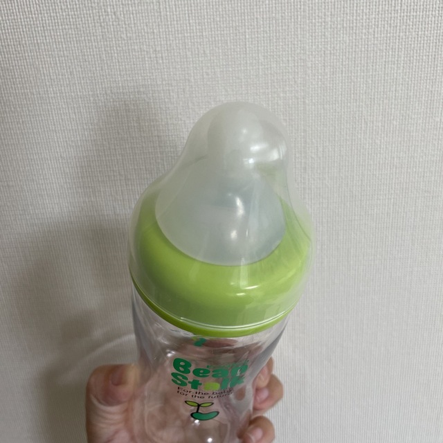 Bean Stalk Snow(ユキジルシビーンスターク)の哺乳瓶・ニプル　消毒専用容器（ビーンスターク）＋哺乳瓶 キッズ/ベビー/マタニティの洗浄/衛生用品(哺乳ビン用消毒/衛生ケース)の商品写真