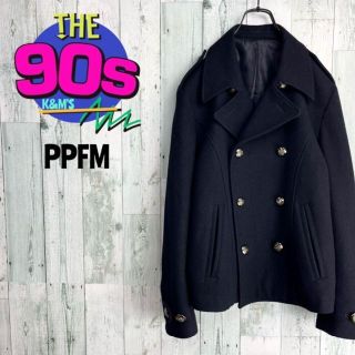 90's  PPFM  廃盤　クロップド丈　ピーコート　ダブル仕立て