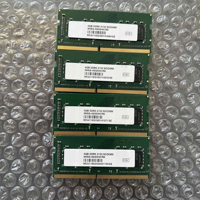 4GB x4枚　DDR4 2133 so-DIMM 1