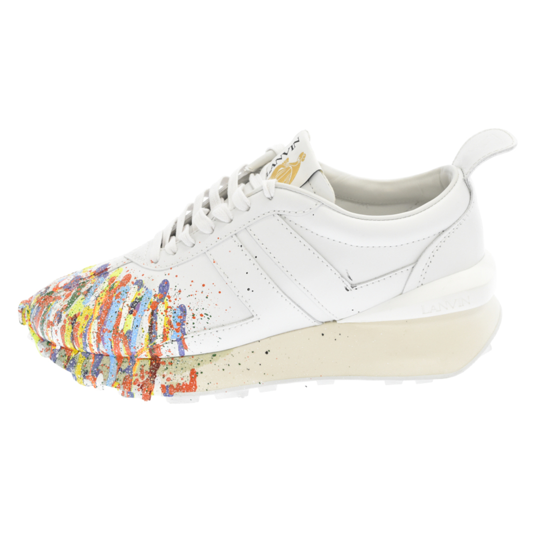 LANVIN ランバン ×GALLERY DEPT BUMPER SNEAKERS FW-SKBRUC-SGGD-E21 ペンキ加工バンパーランナースニーカー ギャラリーデプト ホワイト