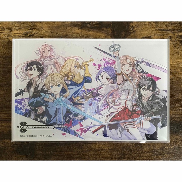 返品交換不可】 SAO ソードアート オンライン abec画集 クリアファイルとアクリルプレート