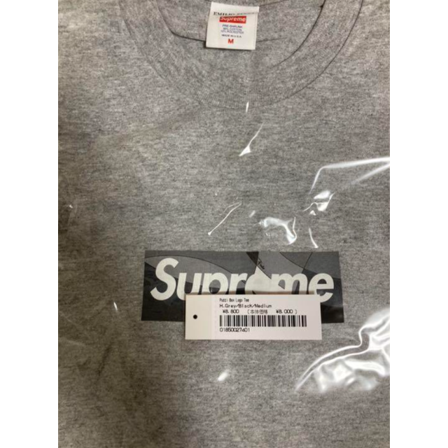 M)Supreme Emilio Pucci Box Logo Tee灰/黒