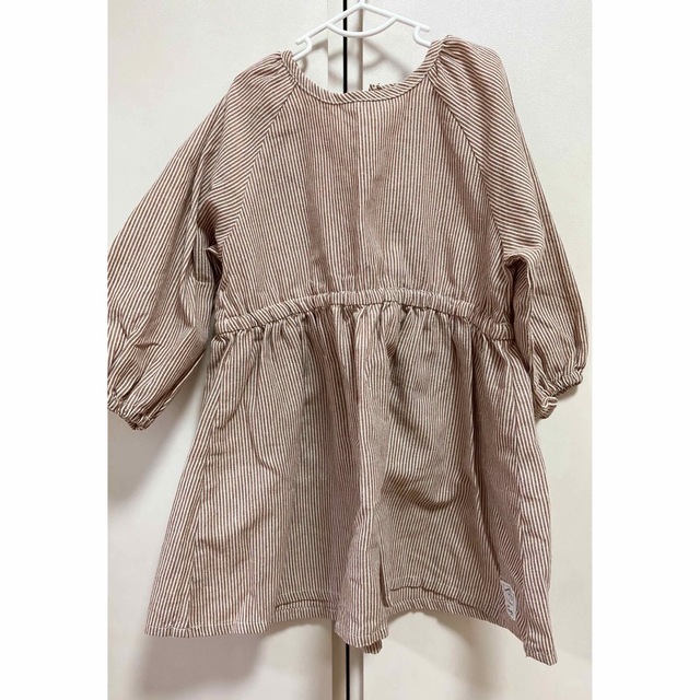 【美品】conoco ストライプワンピース キッズ/ベビー/マタニティのキッズ服女の子用(90cm~)(ワンピース)の商品写真