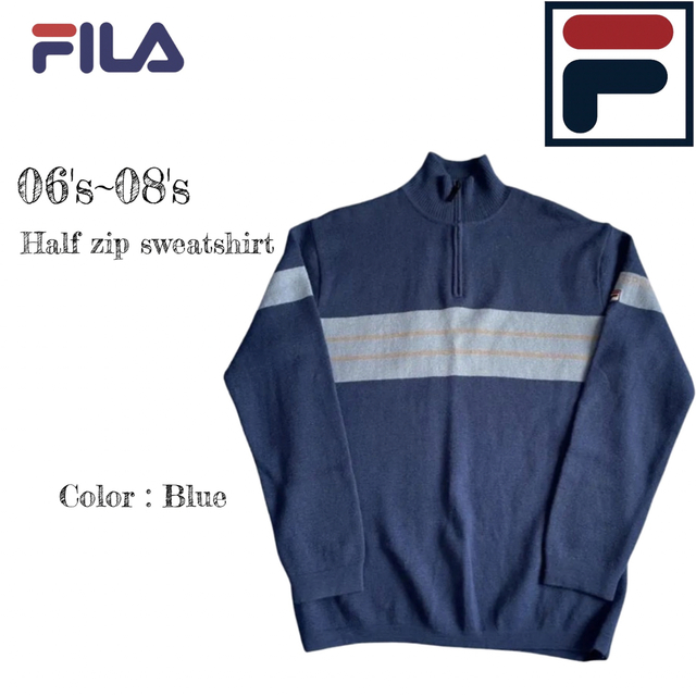 FILA SPORT : 06~08’s Halfzip cotton swet