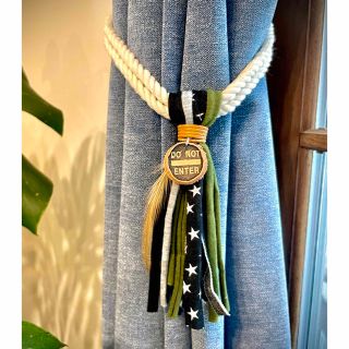 ハンドメイド☆カーテンタッセル 西海岸風 サーフインテリア 男前インテリア ⑤