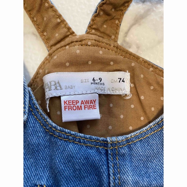 ZARA KIDS(ザラキッズ)のZARA BABY デニムスカート キッズ/ベビー/マタニティのベビー服(~85cm)(ワンピース)の商品写真