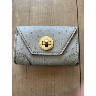 マークバイマークジェイコブス(MARC BY MARC JACOBS)のマークジェイコブス　カードケース　オーストリッチ型押し(名刺入れ/定期入れ)