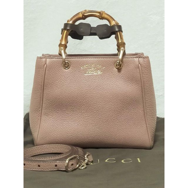 大人気新品 Gucci TK132 2WAYバッグ バンブーミニショッパー GUCCI