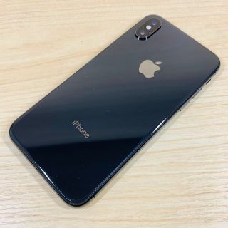 アップル(Apple)のSIMﾌﾘｰ ﾊﾞｯﾃﾘｰ100％ iPhone X 256GB P26(スマートフォン本体)