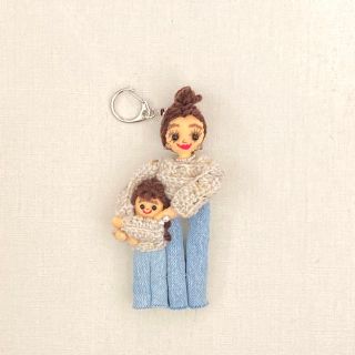 ドールチャーム 親子 バック ニット デニム 女の子 幼稚園グッズ ママ