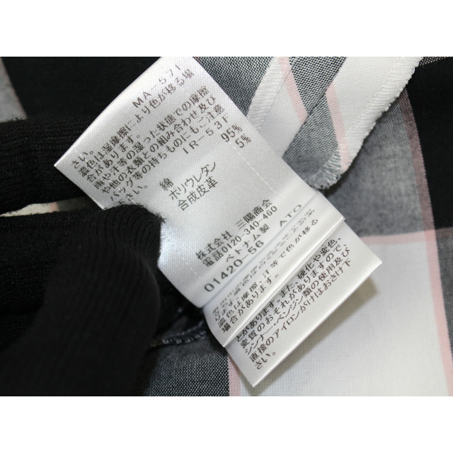 BLUE LABEL CRESTBRIDGE チェックワンピース ブラック ホワイト