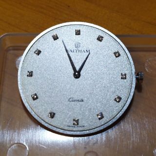 ウォルサム(Waltham)のWALTHAM 12Pダイヤ クォーツムーブメント(腕時計(アナログ))