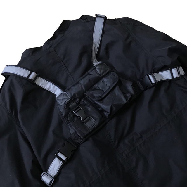 ベスト00s Reflective nylon game vest deadstock