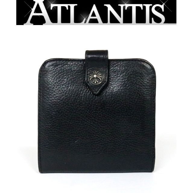 【メール便送料無料対応可】 Chrome Hearts - 銀座店 クロムハーツ スクエアボタンビル ウォレット 二つ折り 財布 90246 折り財布