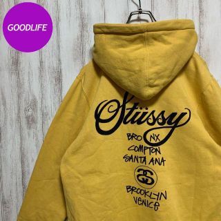 STUSSY - 【超希少カラー】 STUSSY パーカー バックロゴ 入手困難 ...