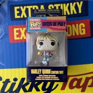 ファンコ(FUNKO)のFunko Pocket POP!ハーレイクイン コーションテープ　キーチェーン(アメコミ)