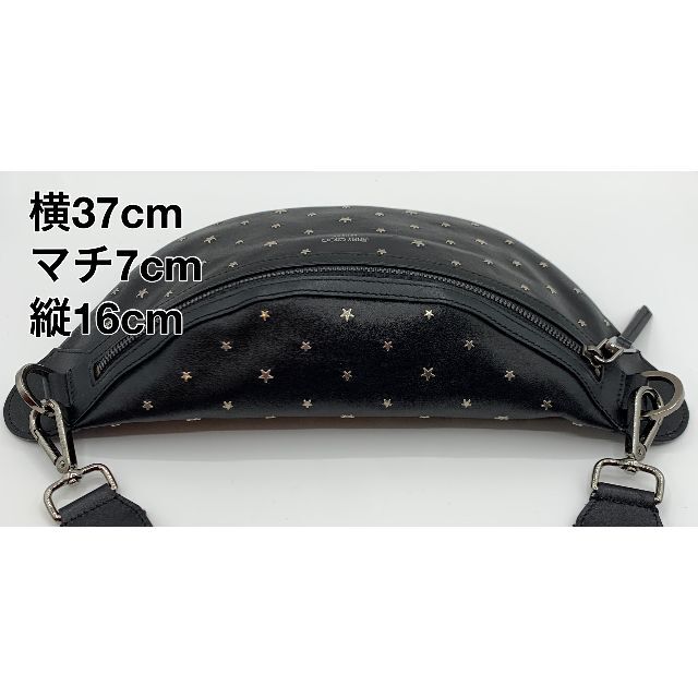 ☆美品☆JIMMY CHOO ジミーチュウ ボディーバッグ 袋 布袋 星柄 黒 『1