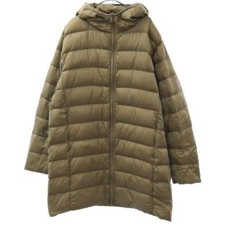 ユニクロ(UNIQLO)のユニクロ ウルトラライト ダウンコート XL グレー UNIQLO フード付 メンズ 【中古】  【230210】(ダッフルコート)