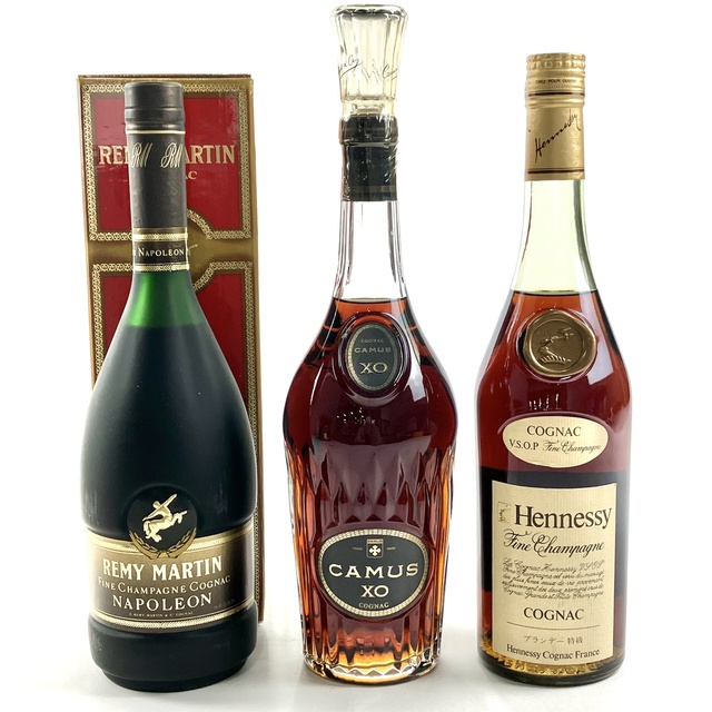 3本 REMY MARTIN CAMUS Hennessy コニャック 700ml