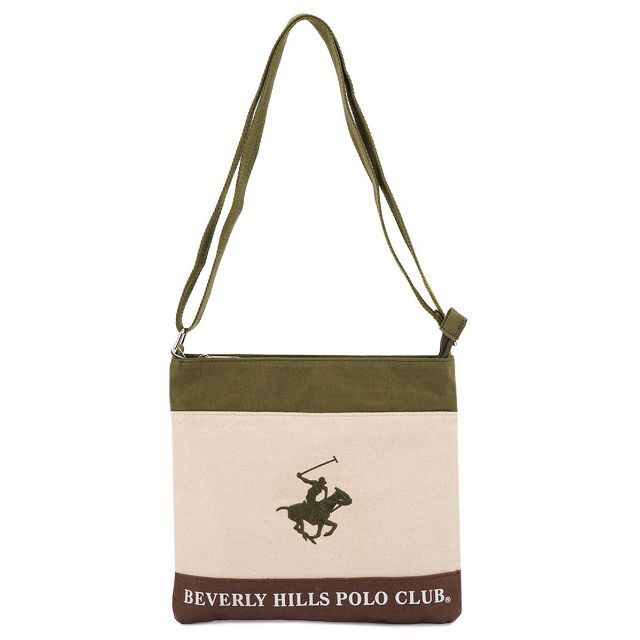 BEVERLY HILLS POLO CLUB（BHPC）(ビバリーヒルズポロクラブ)のショルダーバッグ ビバリーヒルズポロクラブ アイボリー×カーキ×カーキ レディースのバッグ(ショルダーバッグ)の商品写真