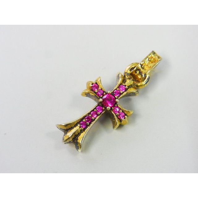 Chrome Hearts(クロムハーツ)のクロムハーツ★Small CH Cross Charm ペンダントトップ金桃 メンズのアクセサリー(ネックレス)の商品写真