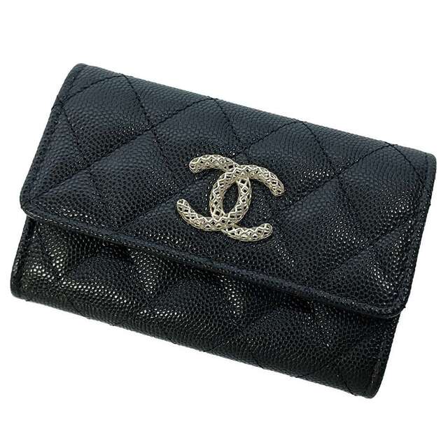 希望者のみラッピング無料】 CHANEL 黒 名刺入れ CHANEL キャビア