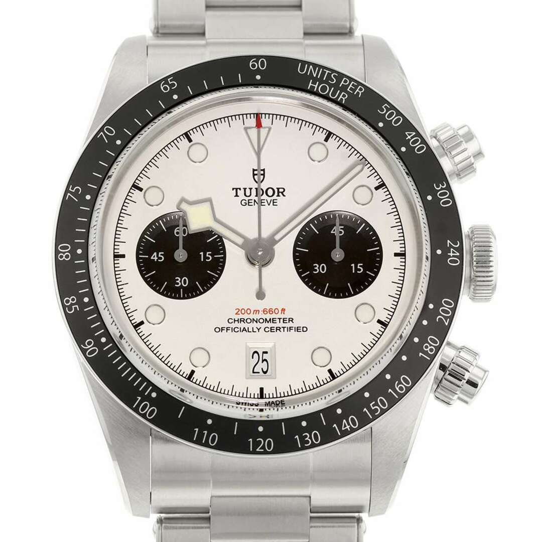 チュードル ヘリテージ ブラックベイ クロノ 79360N TUDOR チューダー 腕時計 白文字盤 227745円 メンズ 時計 腕時計(アナログ) 