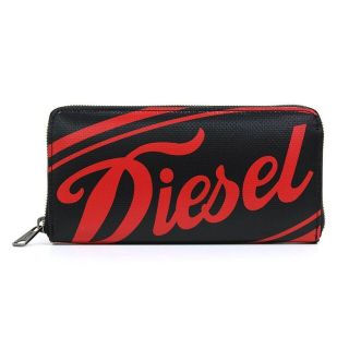 ディーゼル(DIESEL)のDIESEL ディーゼル 長財布 ブラック レッド(長財布)