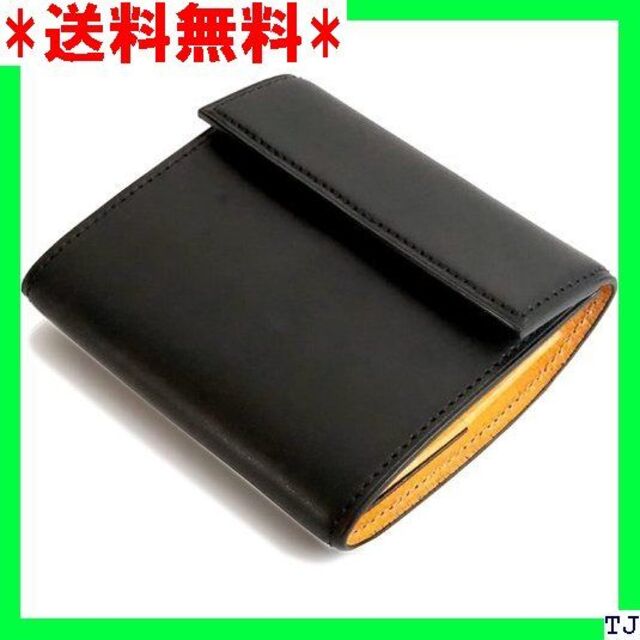 ◇ UNDERCOOLED 小銭入れが大きいコンパクト財布 ミニ 本革 ブラック