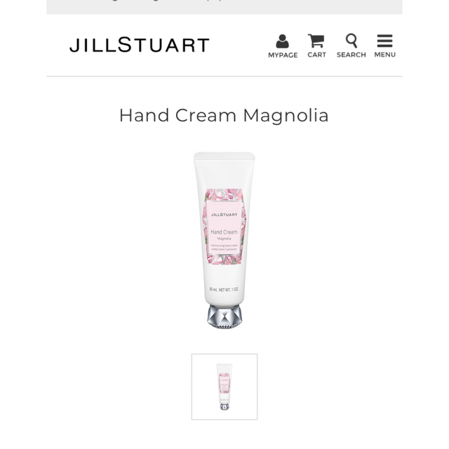 JILLSTUART(ジルスチュアート)のJILLSTUART ハンドクリーム　マグノリア３０ｇ　新品未開封 コスメ/美容のボディケア(ハンドクリーム)の商品写真