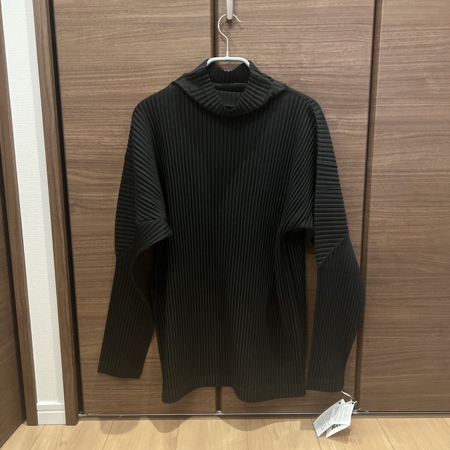 ISSEY MIYAKE(イッセイミヤケ)の【タグ付き新品】オムプリッセ　タートルネック メンズのトップス(Tシャツ/カットソー(七分/長袖))の商品写真