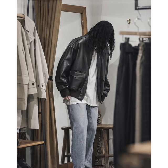 超特価激安 COMOLI ジャケット シープスキン A-2 23ss comoli - レザー