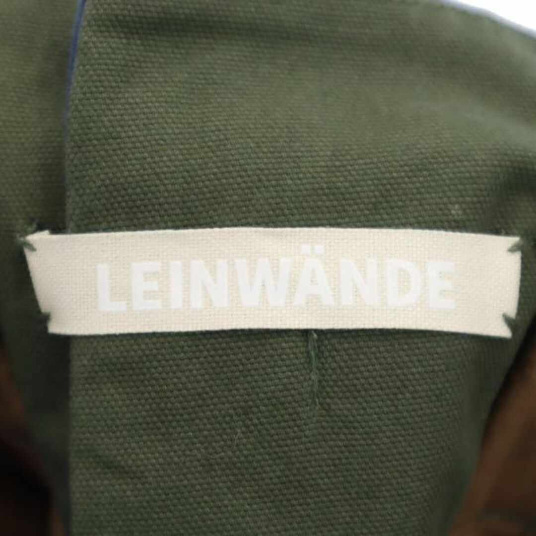 ラインヴァンド ラップスカート F 茶×青×カーキ LEINWANDE  再構築 レディース   【230210】70cmヒップ