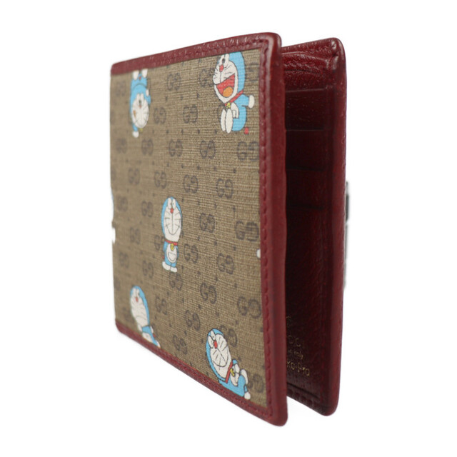 GUCCI グッチ GGスプリーム 二つ折り財布 647802 PVC レザー ベージュ