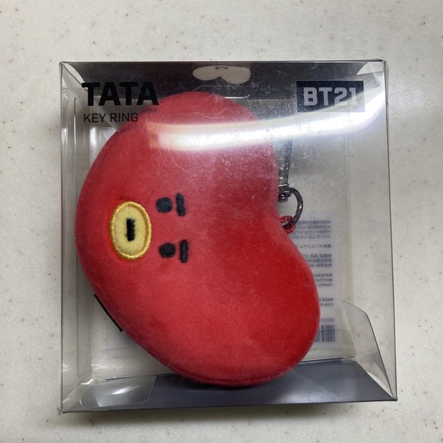 防弾少年団(BTS)(ボウダンショウネンダン)のBT21 TATA フェイスキーリング キーホルダー メンズのファッション小物(キーホルダー)の商品写真