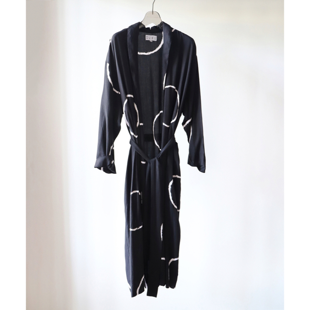 新品【SUKU HOME】DRESSING GOWN  ブラック S