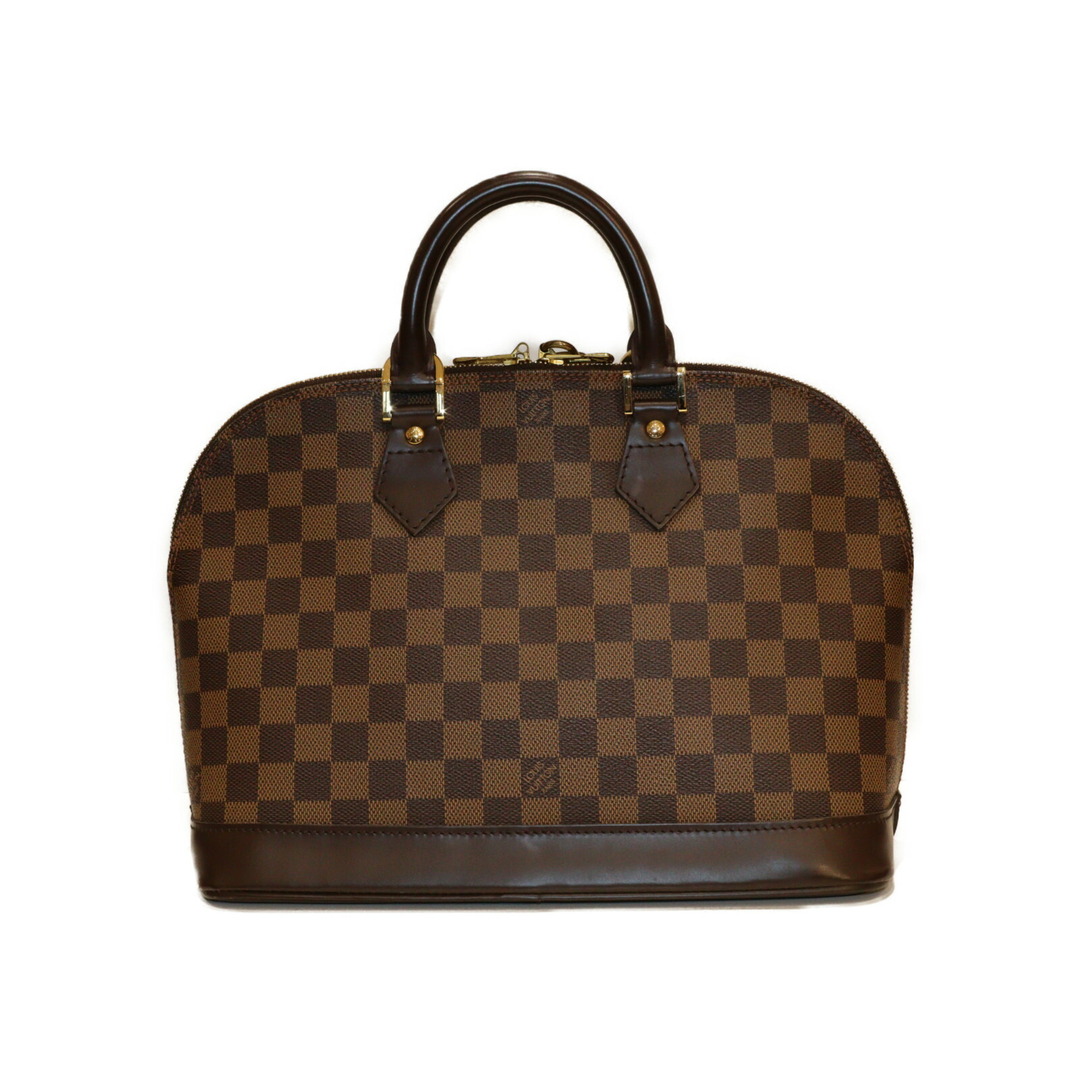 レディースLOUIS VUITTON アルマ N51131 ダミエ ブラウン系 レッド  レディース ウィメンズ 人気 ブランド LV ハンドバッグ 定番 松前R56号店